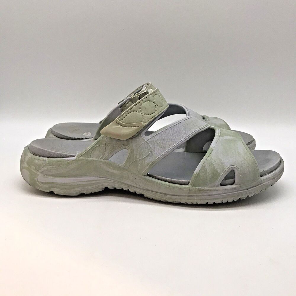 Dr. Scholl's Blue Green Dawn Adelle-Lite Slides Women's 11M Comfort Sport Sandal